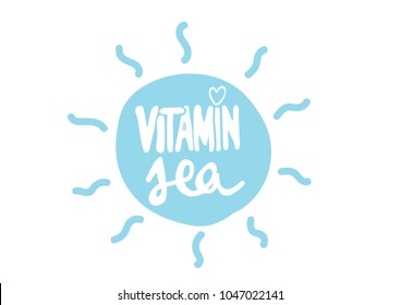 Vitamin Sea Vector Illustration