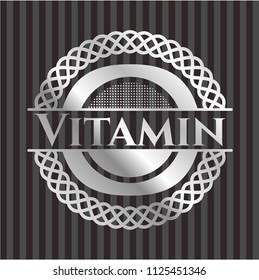 Vitamin silvery shiny emblem