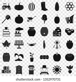 Vitamin for sport icons set. Simple style of 36 vitamin for sport vector icons for web for any design