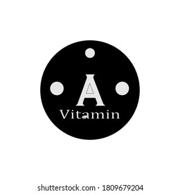 Vitamin symbol icon vector design illustration