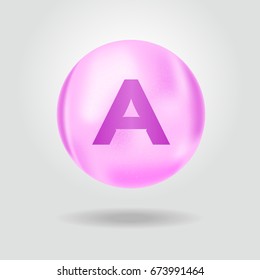 vitamin a vector icon