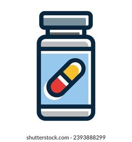 Vitamin Vector Thick Line Filled Dark Colors Icons For Personal And Commercial Use.
