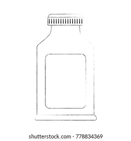 Vitamins bottle isolated
