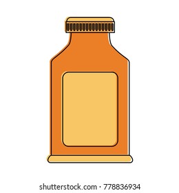 Vitamins bottle isolated