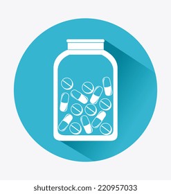 Vitamins design over white background, vector illustration