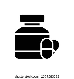 Vitamins Glyph Icon. Vitamins Icon