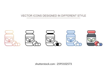 Vitamins icon design with white background stock illustration