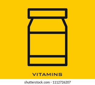 Vitamins icon signs