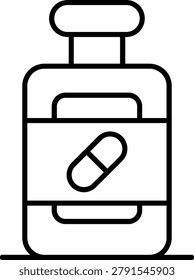 Vitamins Icon Vector Element line icon design vector icons
