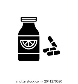 Vitamins icon in vector. Logotype