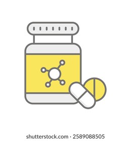 Vitamins icon vector stock illustration