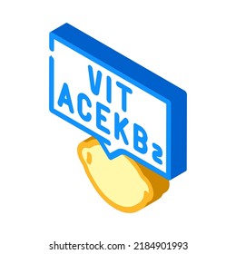 vitamins lemon isometric icon vector. vitamins lemon sign. isolated symbol illustration