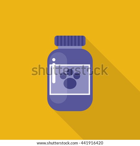 vitamins (medicament) for animals icon. vector illustration