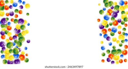 Vitamins and minerals complex. Multivitamins supplement round colorfull scattered pills. Beauty treatment and nutrition skin care.   Wellness concept. Medical and scientific background. 
