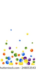 Vitamins and minerals complex. Multivitamins supplement round colorfull scattered pills. Beauty treatment and nutrition skin care.   Healthy life concept. Essential vitamins vector illustration. 