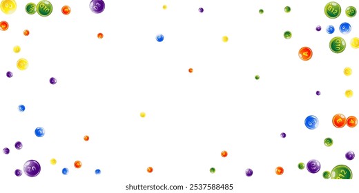Vitamins and minerals complex. Multivitamins supplement round colorfull scattered pills. Beauty treatment and nutrition skin care.   Medical and scientific background.  Wellness concept.