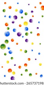 Complejo de vitaminas y minerales. Multivitamínicos suplementos redondos píldoras dispersas de colores. Tratamiento de belleza y nutrición cuidado de la piel.   Concepto de vida saludable. Ilustración vectorial de vitaminas esenciales. 