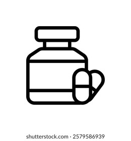 Vitamins Outline Icon. Vitamins Icon