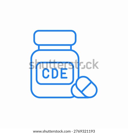 vitamins pills bottle icon sign vector