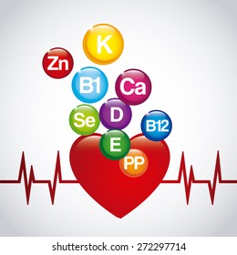 vitamins and supplements design, vector illustration eps10 graphic 