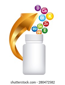 vitamins and supplements design, vector illustration eps10 graphic 