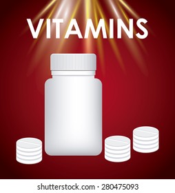 vitamins and supplements design, vector illustration eps10 graphic 