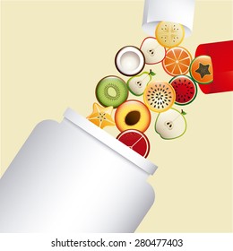 vitamins and supplements design, vector illustration eps10 graphic 