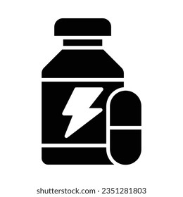 Vitamins Vector Glyph Icon For Personal And Commercial Use.
