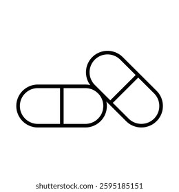Vitamins Vector Line Icon Design
