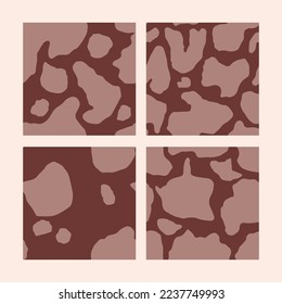 Vitiligo skin disease Seamless vector pattern. Happy day of self love. Health Banner concept in cartoon doodle style. Depigmentation of body, face, hand.
