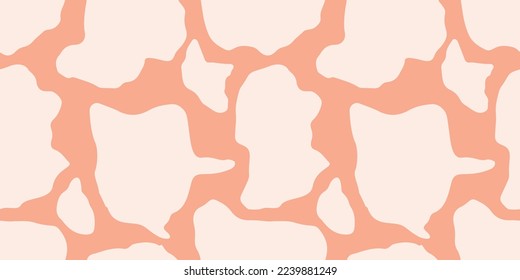 Vitiligo skin disease Seamless vector pattern. Happy day of self love. Health Banner concept in cartoon doodle style. Depigmentation of body, face, hand.