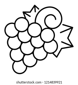 Vitis grape icon. Outline vitis grape vector icon for web design isolated on white background
