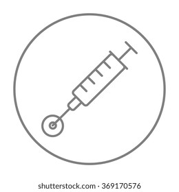 In vitro fertilisation line icon.