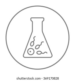 In vitro fertilisation line icon.