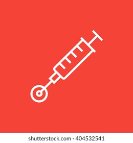 In vitro fertilisation line icon.
