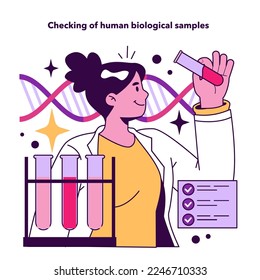 In vitro fertilization benefit. Infertility and problem with reproduction solution. Artificial pregnancy with modern technology. Flat vector illustration
