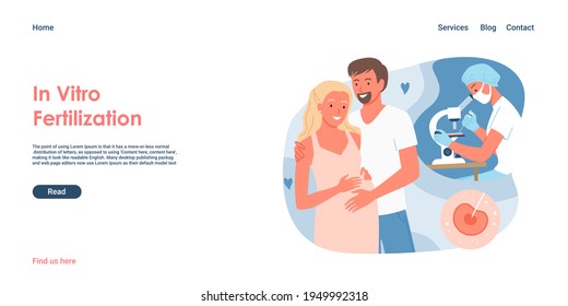 In Vitro Fertilization Landing Page, Couple People Standing Together, Fertility Health