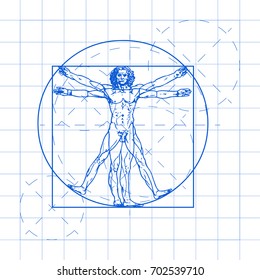 875 Vitruvian man by leonardo da vinci Images, Stock Photos & Vectors ...