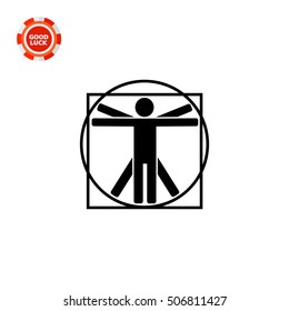 Vitruvian Man Icon