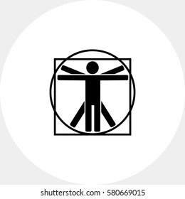 Vitruvian Man Icon