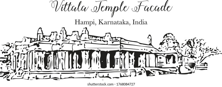Vittala Temple Facade, Hampi, Karnataka
