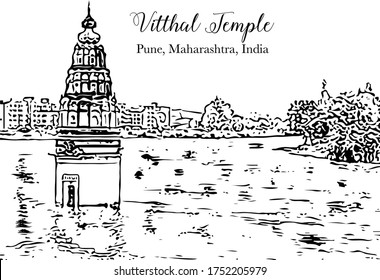 Templo Vitthal Vitthalwadi. Pune, Maharashtra, India