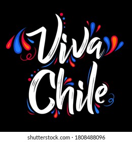 Viva Chile Übersetzung: Lang lebe Chile, traditionelle chilenische Feier.