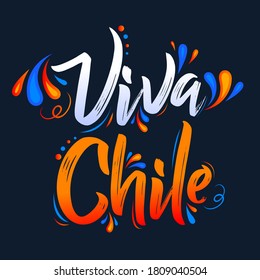 Viva Chile Übersetzung: Lang lebe Chile, traditionelle chilenische Feier.