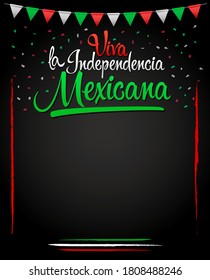 Viva la unabhändencia Mexicana, Long leben mexikanische Unabhängigkeit spanischen Text, Mexiko Thema patriotische Feier.