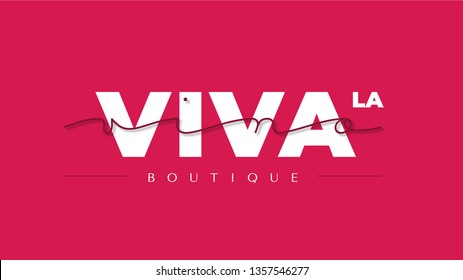 Viva la vino Logo design, Wine Boutique