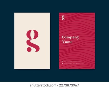 Viva magenta business cards. Business card template, vector illustration design. Viva magenta simple vector background. Trend color of year 2023