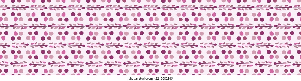 Viva magenta geo border. Vector color of the year geometric shape washi tape. 