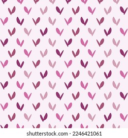 Viva magenta geometric seamless vector pattern. Whimsical color of the year folk art geo background. 