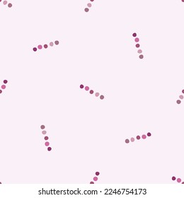Viva magenta geometric seamless vector pattern. Whimsical color of the year folk art geo background. 